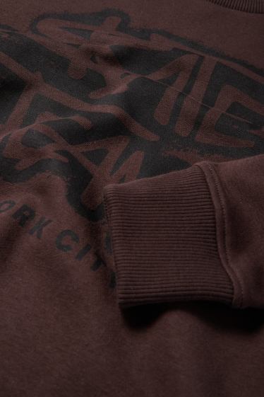 Enfants garçons - Skate Team - sweat - marron foncé