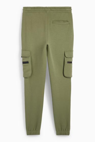Bărbați - Pantaloni de trening cargo - verde