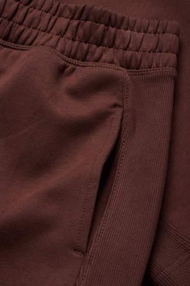 Femei - Pantaloni de trening - maro închis