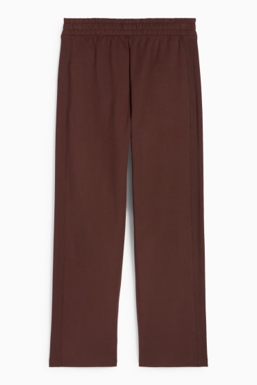 Femei - Pantaloni de trening - maro închis