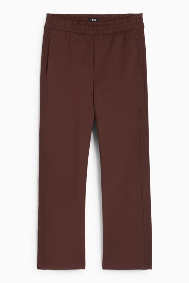 Femei - Pantaloni de trening - maro închis