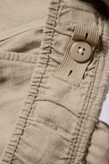 Copii - Băieți - Pantaloni cargo - amestec de in - bej deschis