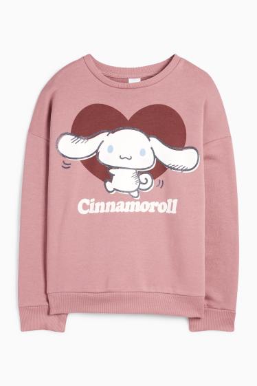Copii - Fete - Cinnamoroll - bluză de molton - roz închis