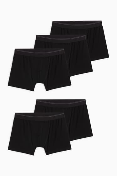 Bărbați - Multipack 5 perechi - chiloți boxer - negru