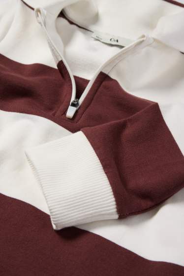 Copii - Băieți - Tricou polo - cu dungi - alb-crem