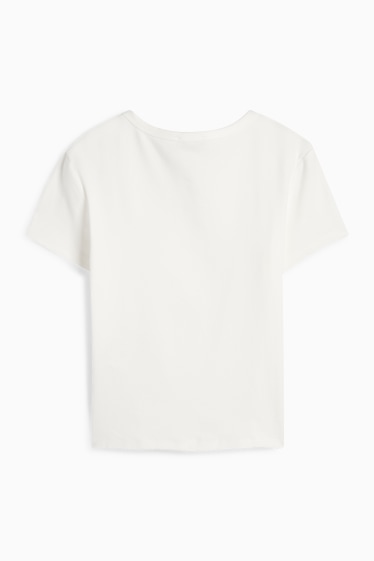 Femei - Tricou - slim fit - alb