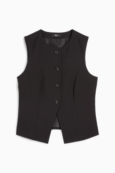 Femei - Vestă - tailored fit - negru