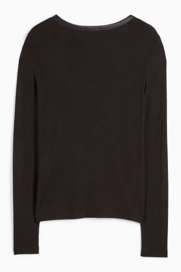 Dámské - Pletený kardigan - černá