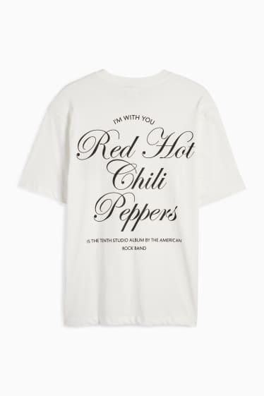 Bărbați - Tricou - relaxed fit - Red Hot Chili Peppers - alb