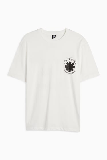 Bărbați - Tricou - relaxed fit - Red Hot Chili Peppers - alb