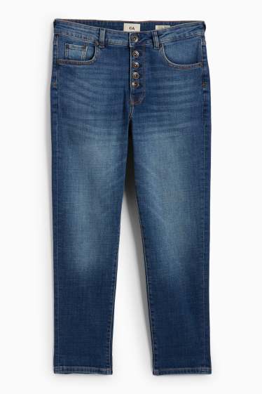 Femei - Boyfriend jeans - talie medie - denim-albastru