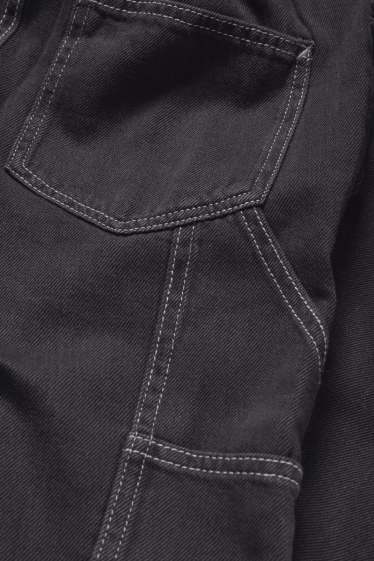 Copii - Băieți - Loose fit jeans - jeans termoizolanți - negru
