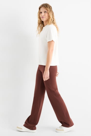 Dámské - Legíny - tmavohnědá