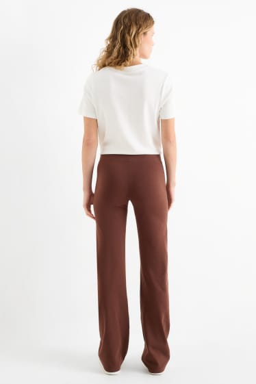 Dámské - Legíny - tmavohnědá