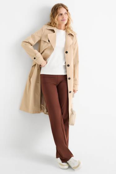 Dámské - Legíny - tmavohnědá