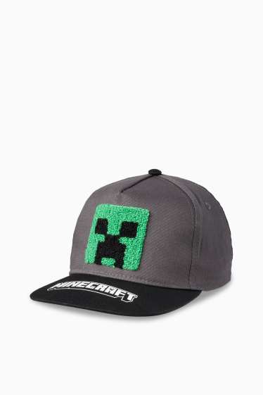 Copii - Băieți - Minecraft - șapcă de baseball - negru
