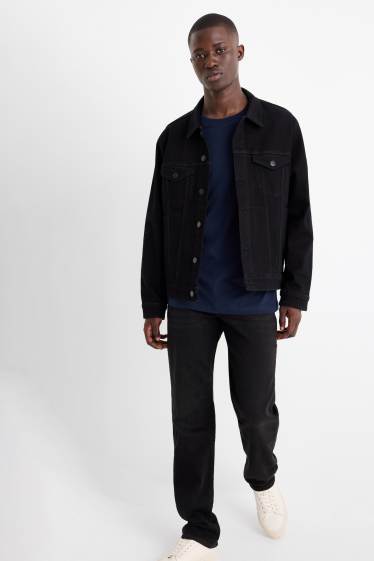 Bărbați - Straight jeans - LYCRA® - denim-gri închis