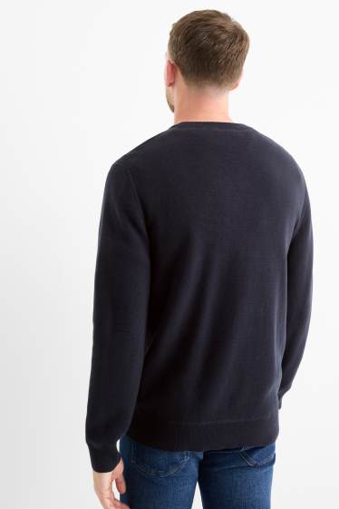 Herren - Pullover - dunkelblau