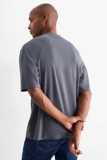 Bărbați - Tricou - relaxed fit - gri închis