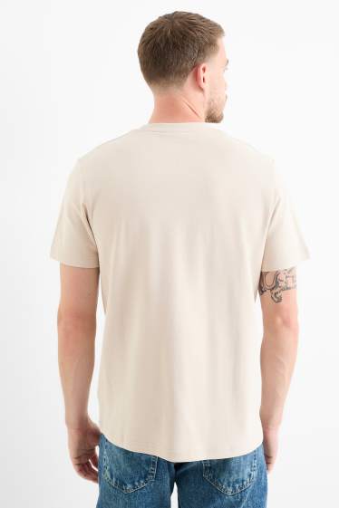 Bărbați - Tricou - regular fit - bej deschis