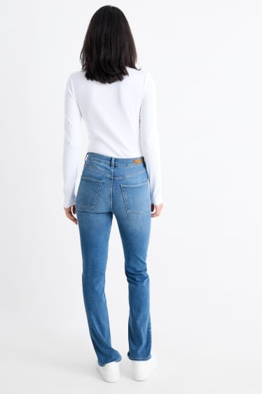 Femei - Straight jeans - talie înaltă - LYCRA® - denim-albastru deschis