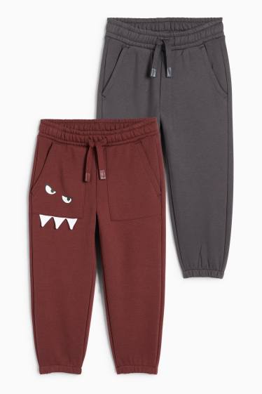 Copii - Băieți - Multipack 2 perechi - monstru - pantaloni de trening - maro
