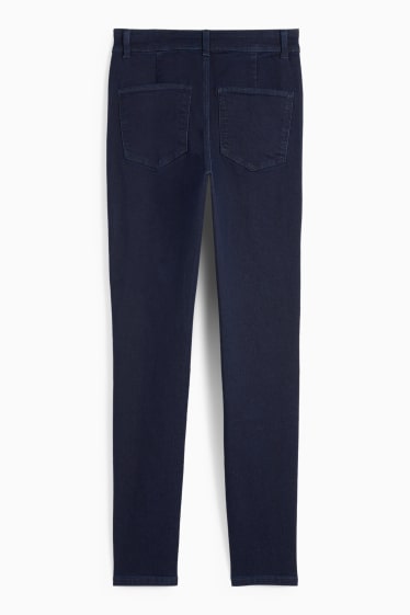 Femei - Jegging jeans - talie înaltă - denim-albastru închis