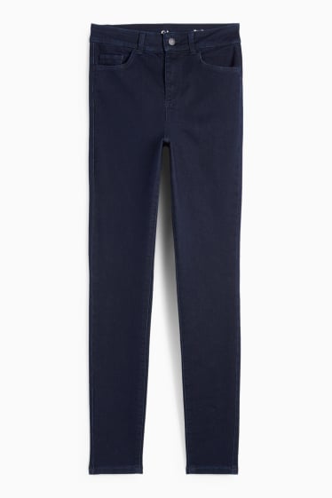 Femei - Jegging jeans - talie înaltă - denim-albastru închis