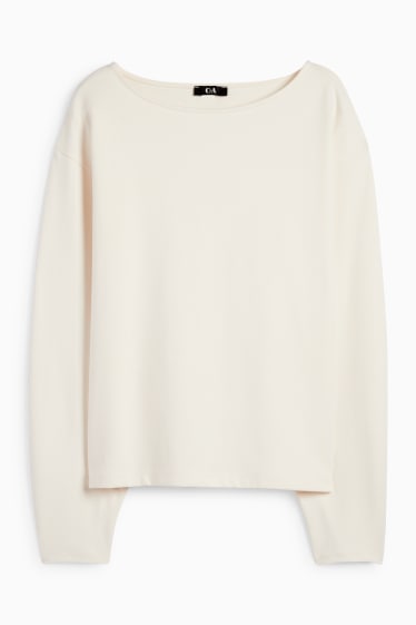 Women - Long sleeve top - cremewhite