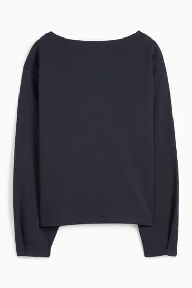 Dames - Longsleeve - donkerblauw