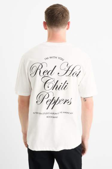 Bărbați - Tricou - relaxed fit - Red Hot Chili Peppers - alb