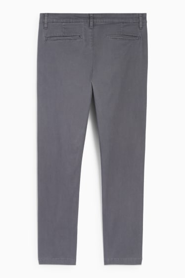 Bărbați - Chino - slim fit - gri închis