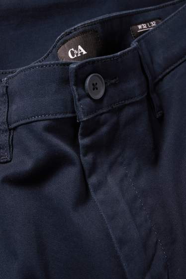 Bărbați - Chino - slim fit - albastru închis