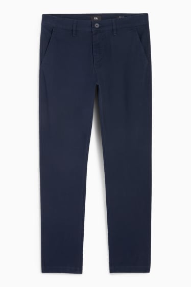 Bărbați - Chino - slim fit - albastru închis