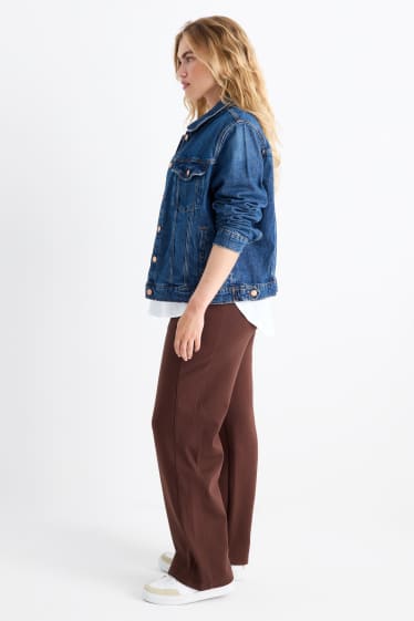 Femei - Pantaloni de trening - maro închis