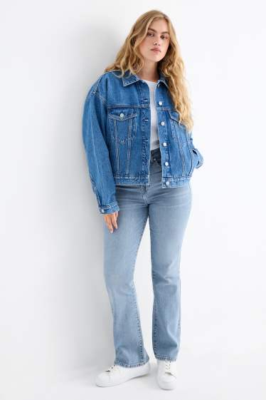 Femei - Bootcut jeans - talie înaltă - denim-albastru deschis