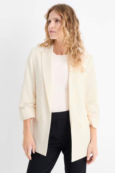 Femei - Blazer - relaxed fit - alb-crem