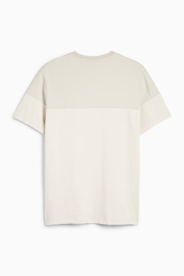 Uomo - T-shirt - regular fit - beige