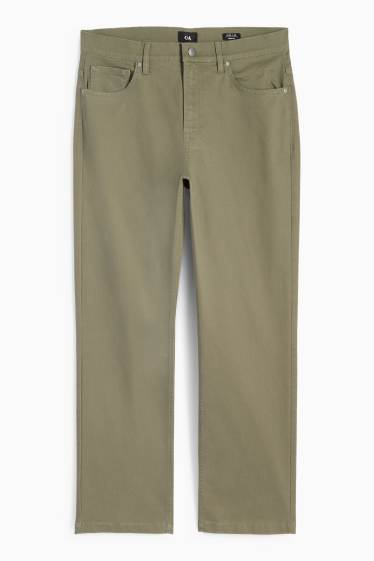 Bărbați - Pantaloni - regular fit - kaki