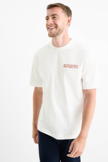 Bărbați - Tricou - relaxed fit - alb