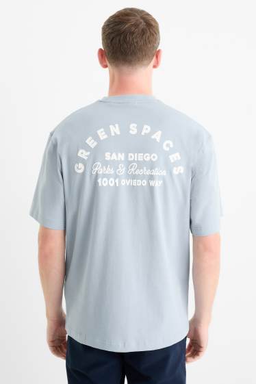 Bărbați - Tricou - relaxed fit - albastru deschis