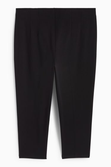 Femei - Pantaloni de stofă - talie înaltă - slim fit - negru
