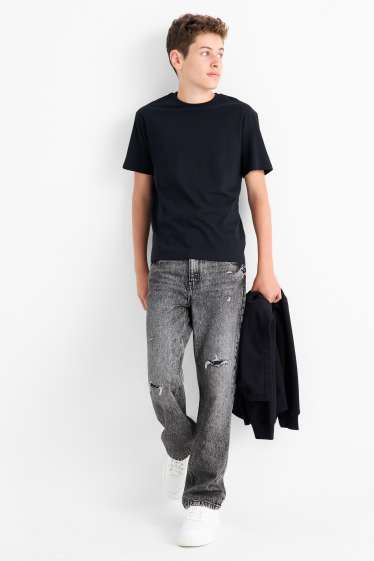Copii - Băieți - Relaxed jeans - denim-gri