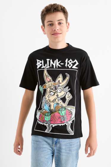Copii - Băieți - Blink 182 - tricou cu mânecă scurtă - negru