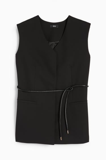 Femei - Vestă office - relaxed fit - negru