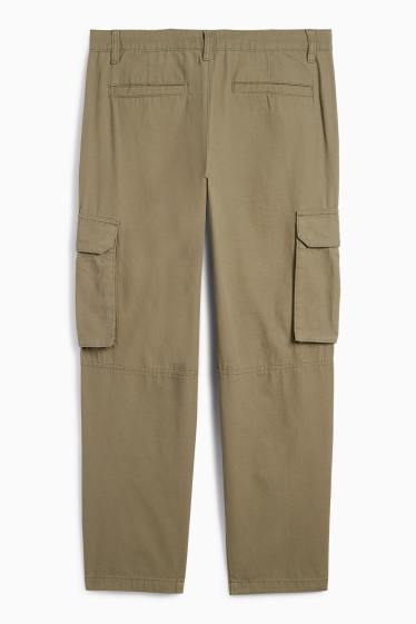 Bărbați - Pantaloni cargo - kaki