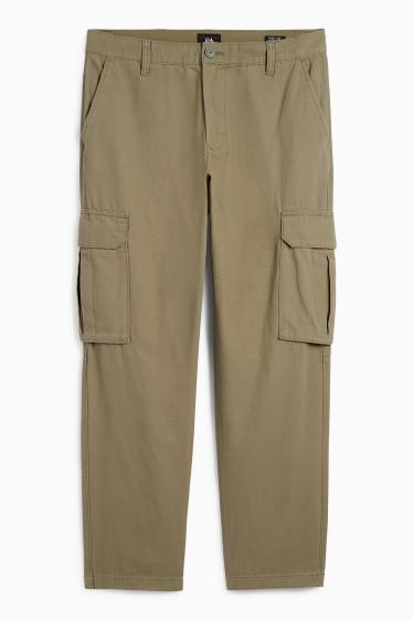 Bărbați - Pantaloni cargo - kaki