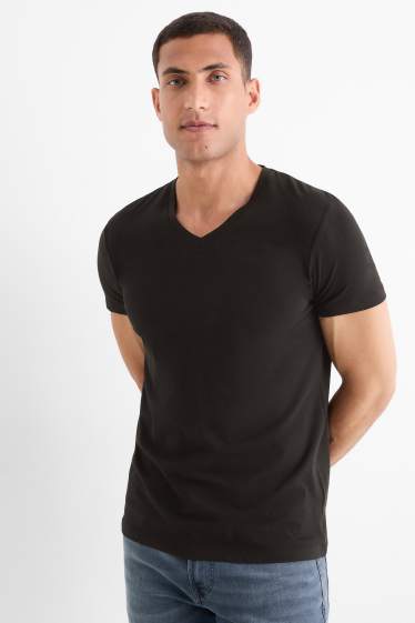 Bărbați - Tricou - slim fit - Flex - negru