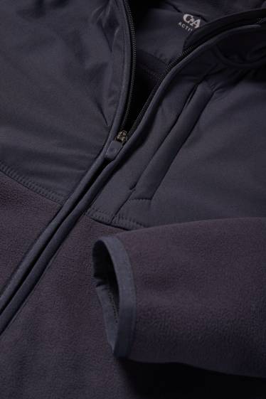 Bărbați - Jachetă de fleece - albastru închis
