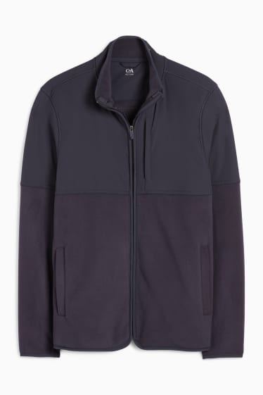 Bărbați - Jachetă de fleece - albastru închis